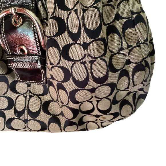 Coach Lynn Hobo Shoulder Signature Purse Bag - Picture 13 of 17